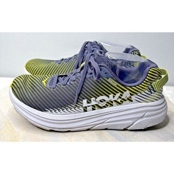 Size 8.5 - Hoka One One Rincon 2 Lime/Navy - Picture 3 of 9